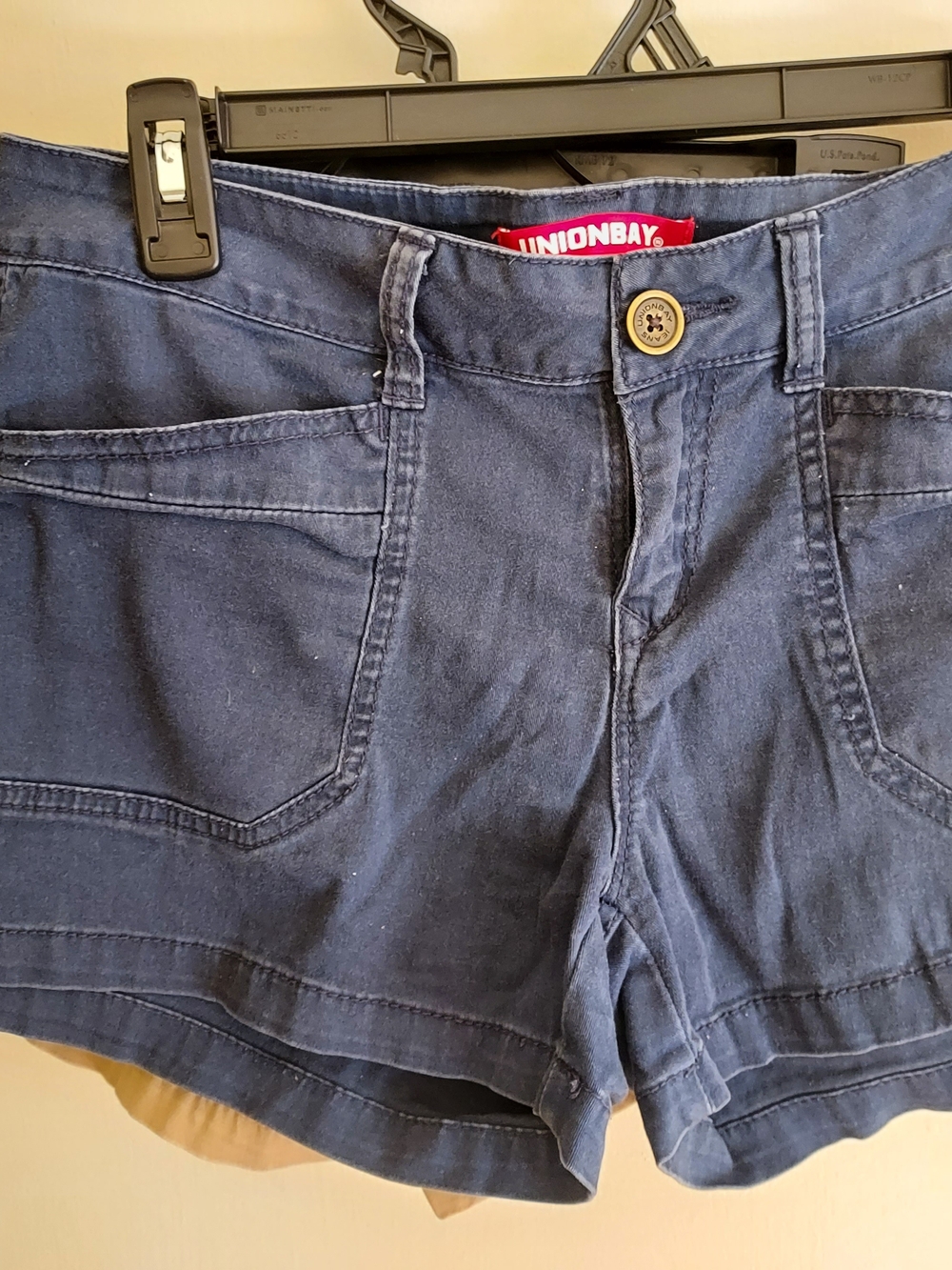 Lot of 2 Unionbay Delaney 3.5" Twill Stretch Shorts. Navy And Tan Both Size 9 - Picture 6 of 11